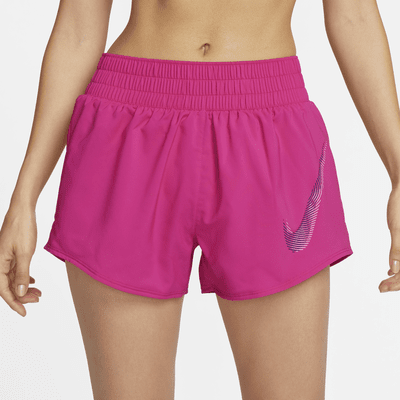 Nike Dri-FIT One Swoosh Women's Mid-Rise Brief-Lined Running Shorts