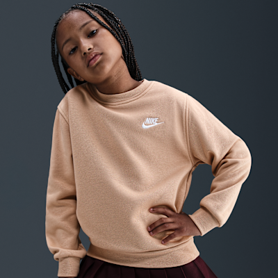 Nike Sportswear Club Fleece Older Kids' Crew-Neck Sweatshirt