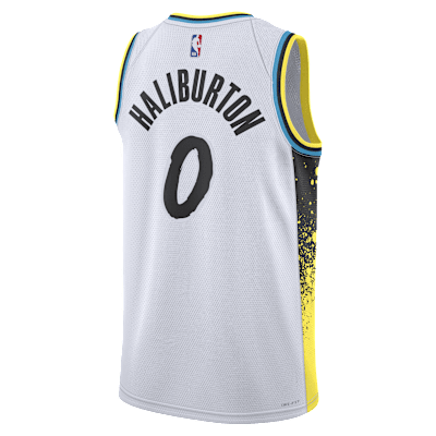 Tyrese Haliburton Indiana Pacers 2024/25 City Edition Nike Dri-FIT Swingman NBA-jersey voor heren