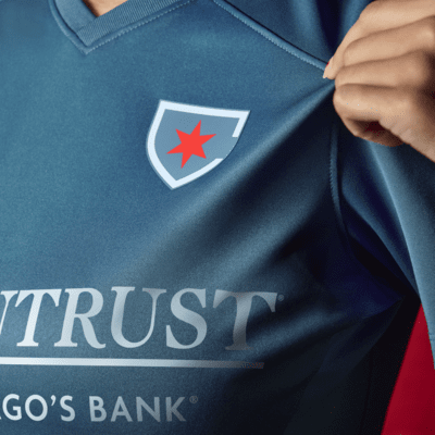 Jersey Nike Dri-FIT de la NWSL replica del Chicago Red Stars visitante 2024 Stadium para mujer