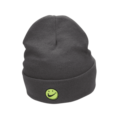 Nike Peak wendbare Smiley-Beanie mit hohem Bündchen für Kinder