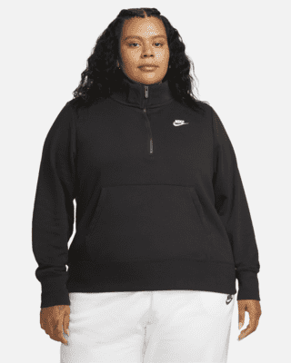 Женский свитшот Nike Sportswear Club Fleece 1/2-Zip (Plus Size)