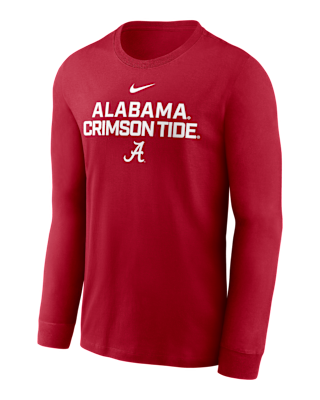 Мужская футболка Alabama Sideline Nike Dri-FIT College Long-Sleeve