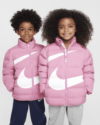 Детская куртка Nike Little Kids' Wrapped Swoosh Debossed Quilted