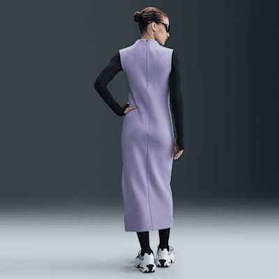 Nike Sportswear Tech Fleece Vestido de tirantes slim de largo maxi para mujer