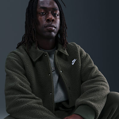 Nike Sportswear Club Men's High-Pile Fleece Coaches Jacket