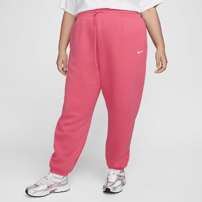 Överdimensionerade sweatpants med hög midja Nike Sportswear Phoenix Fleece för kvinnor (Plus Size)