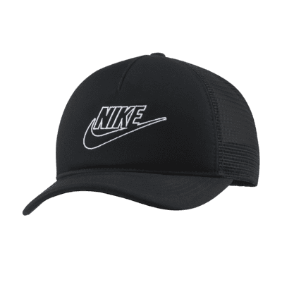 all black nike trucker hat