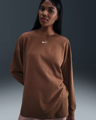 Женская футболка Nike Sportswear Essential Oversized Long-Sleeve