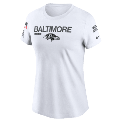 Playera Nike de la NFL para mujer Baltimore Ravens Salute to Service Legend