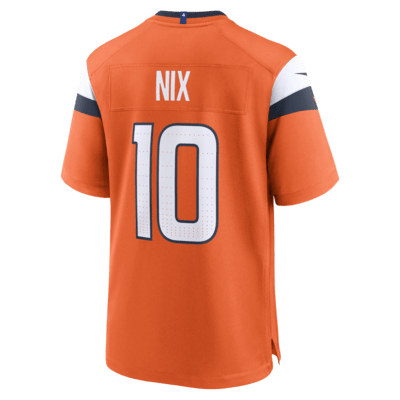 Jersey de fútbol americano Nike de la NFL Game para hombre Bo Nix Denver Broncos