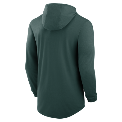 Michigan State Campus Arch Men's Nike Dri-FIT College Long-Sleeve Hooded T-Shirt