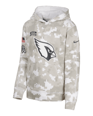 Подростковое худи Arizona Cardinals Salute to Service Primary Edge Club Big Kids' Nike NFL Pullover Hoodie