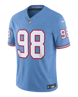 Мужские джерси Jeffery Simmons Tennessee Titans Nike Dri-FIT NFL Limited Football Jersey для футбола