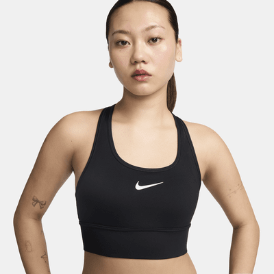 Nike Swoosh Medium Support Women's Padded Longline Sports Bra. Nike JP