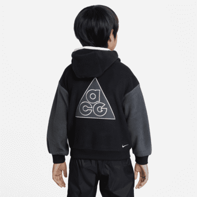 Nike ACG PolartecÂ® 'Wolf Tree' Younger Kids' Pullover Hoodie. Nike LU