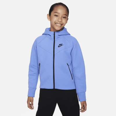 Nike Sportswear Tech Fleece Big Kids' (Girls') Full-Zip Hoodie. Nike.com