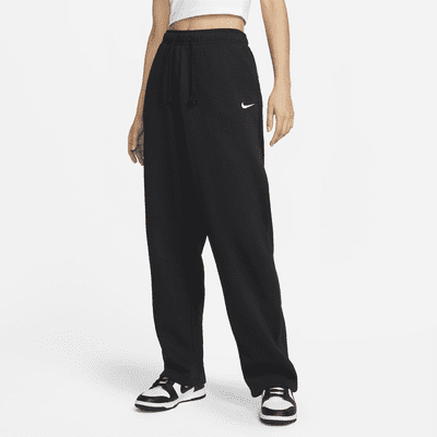 Pantaloni in fleece a vita media con bordo aperto Nike Sportswear  Collection Essential - Donna. Nike CH