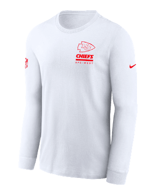 Мужская футболка Kansas City Chiefs Sideline Team Issue Nike Dri-FIT NFL Long-Sleeve