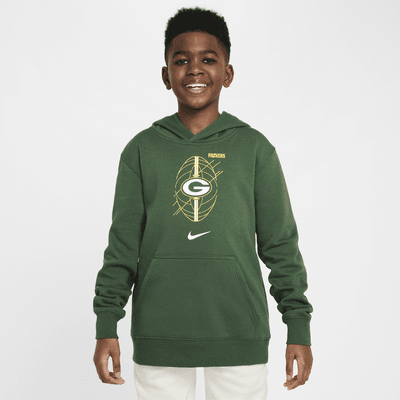 Green Bay Packers Icon Older Kids' Nike NFL Pullover Hoodie