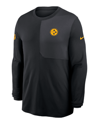 Мужские  Pittsburgh Steelers Sideline Coach Nike Dri-FIT NFL Long-Sleeve Top