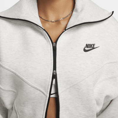 Chamarra de entrenamiento holgada de cierre completo para mujer Nike Sportswear Tech Fleece