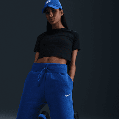 Nike Sportswear Phoenix Fleece Joggingbroek met hoge taille en wijde pijpen voor dames