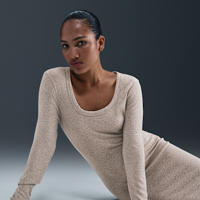 Nike Sportswear Chill Knit Women's Tight Long-Sleeve Midi Mini-Rib Dress