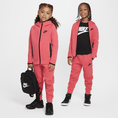 Conjunto de 2 piezas de cierre completo Tech Fleece para preescolar Nike Sportswear