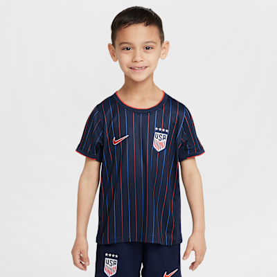 USWNT 2025 Stadium Away (Women's Team) Little Kids' Nike Soccer Replica 3-Piece Kit