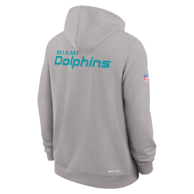 Sudadera con gorro sin cierre Nike Dri-FIT de la NFL para hombre Miami Dolphins Initial Home Sideline