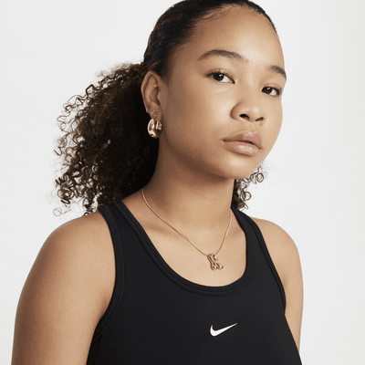 Nike One Fitted Dri-FIT tanktop voor meisjes