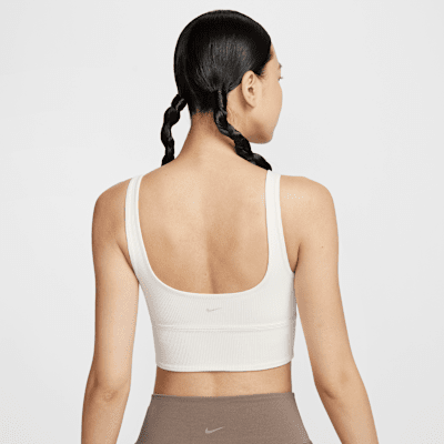 Nike Zenvy Rib Women's Light-Support Padded Longline Sports Bra