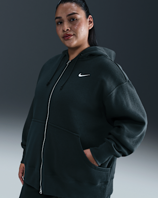 Женское худи Nike Sportswear Phoenix Fleece Oversized Full-Zip Hoodie (Plus Size)