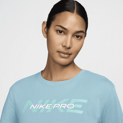 Nike Pro 女款短袖短版 T 恤