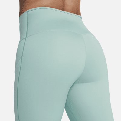 Leggings de tiro alto de 7/8 de sujeción firme con bolsillos para mujer Nike Go