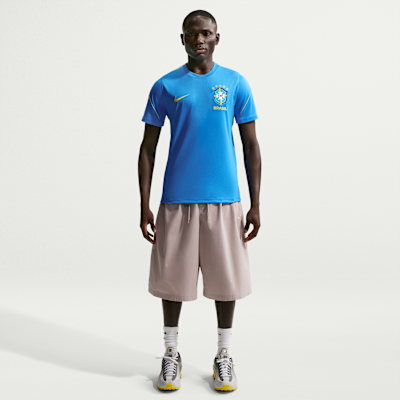 Nike Brezilya Strike Nike Dri-FIT Kısa Kollu Erkek Futbol Üstü görsel 4