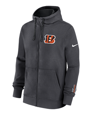Мужское худи Cincinnati Bengals Playbook Page Club Nike NFL Full-Zip Hoodie