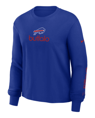 Женская футболка Buffalo Bills Boxy Nike NFL Long-Sleeve