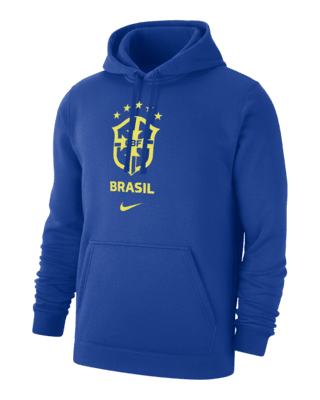 Мужское худи Brazil Club Fleece Nike Soccer Pullover Hoodie