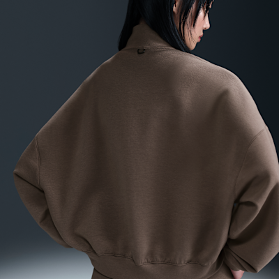 Playera Dri-FIT oversized de medio cierre para mujer Nike 24.7 ImpossiblySoft