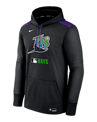 Мужское худи Tampa Bay Rays Authentic Collection Nike Therma MLB Pullover Hoodie