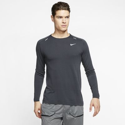 nike men's techknit ultra running long sleeve shirt