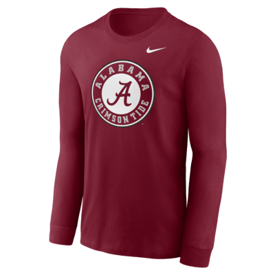 Alabama Crimson Tide Alternate Logo Men's Nike College Long-Sleeve T-Shirt