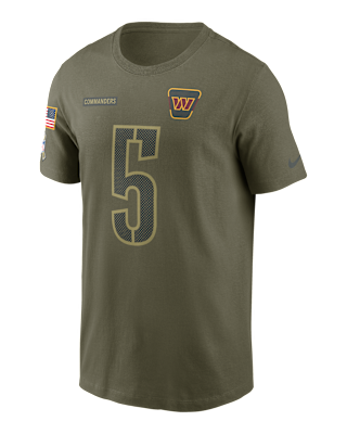 Мужская футболка Jayden Daniels Washington Commanders Salute To Service Men’s Nike NFL