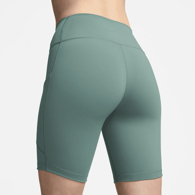 Shorts de ciclismo con bolsillos de tiro alto de 20 cm para mujer Nike One