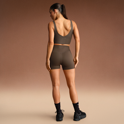 NikeSKIMS Matte Women's V-Neck Long-Line Bra