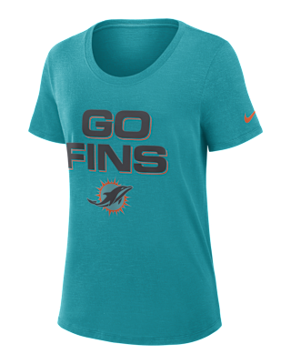 Женская футболка Miami Dolphins Rivalries Collection Slub Nike Dri-FIT NFL