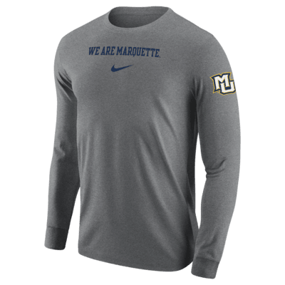 Men's Nike Light Blue Marquette Golden Eagles Big Logo T-Shirt