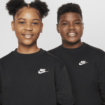 Sudadera sin cierre para niños talla grande (talla amplia) Nike Sportswear Club Fleece